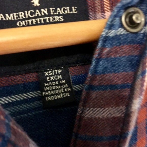 { AE Outfitters } Boyfriend Button-down Flannel XS - Picture 5 of 8